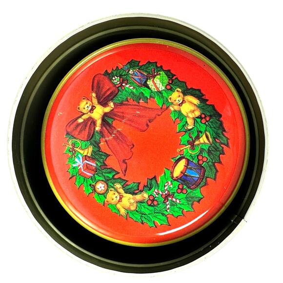 Nesting/Stacking Christmas Tins New Never Used Rocking Horse Sleigh Teddy Bear! - Picture 6 of 9